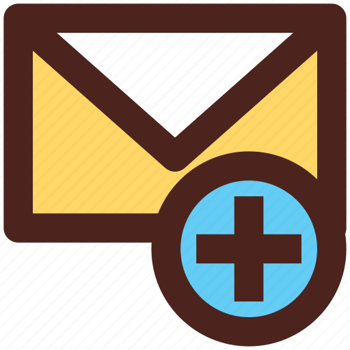 Letter, email, user interface, add, message icon - Download on Iconfinder