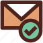 accept, email, user interface, message, letter 