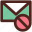 block, email, user interface, message, letter 