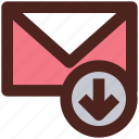 letter, email, user interface, message, receive