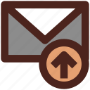 letter, email, user interface, message, sent