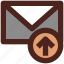 letter, email, user interface, message, sent 