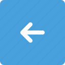 arrow, button, directions, left