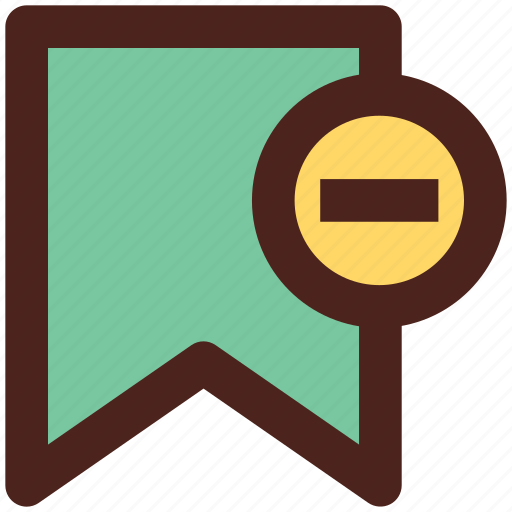 Favorite, ribbon, remove, bookmark, user interface icon - Download on Iconfinder