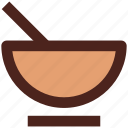 bowl, user interface, soop, spoon