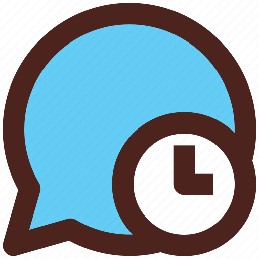 Bubble, time, chat, user interface, message icon - Download on Iconfinder