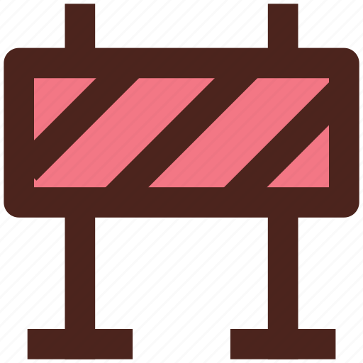 Stop, sign, barrier, road, user interface icon - Download on Iconfinder