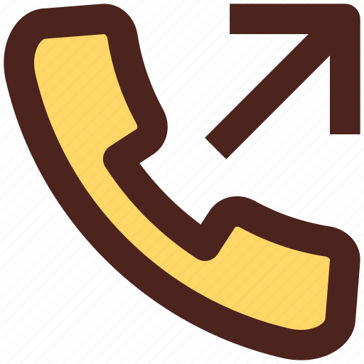 Call, user interface, phone, outgoing icon - Download on Iconfinder