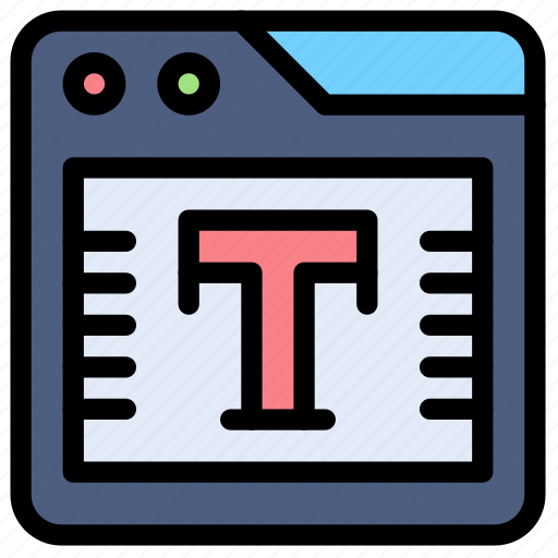 Web, type, text, browser, editor icon - Download on Iconfinder