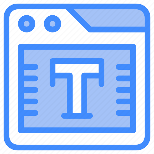 Text, web, type, editor, browser icon - Download on Iconfinder