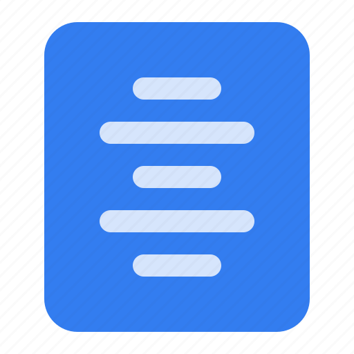 Align, text, center, file, document, paper, format icon - Download on Iconfinder