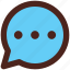user interface, bubble, chat, message 