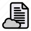 cloud, file, document, paper, file type, upload 