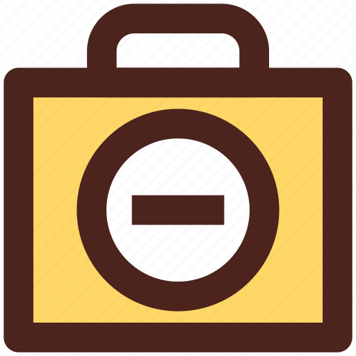 Briefcase, portfolio, bag, remove, user interface icon - Download on Iconfinder