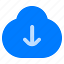 cloud, download, weather, arrow, down, forecast, direction