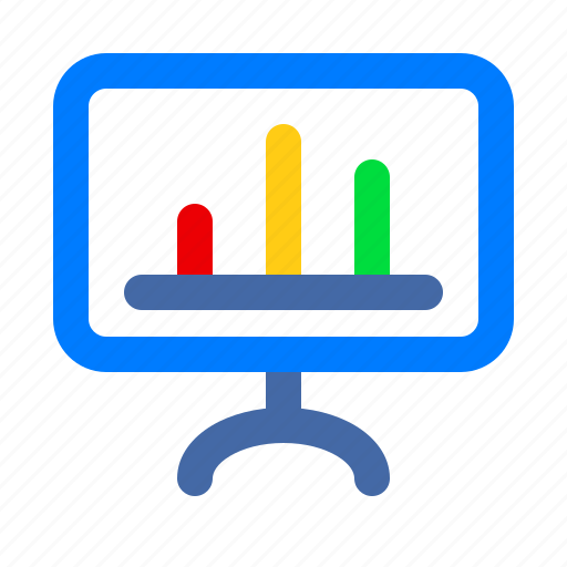 Monitor, statistic, computer, laptop, technology, device, mobile icon - Download on Iconfinder