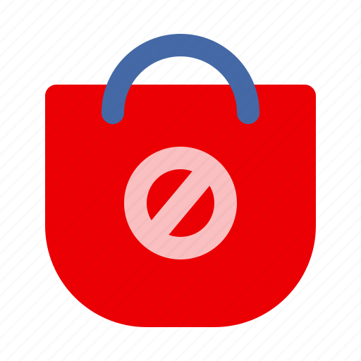 Shopping, bag, banned, shop, cart, ecommerce, buy icon - Download on Iconfinder