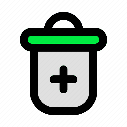Trash, add icon - Download on Iconfinder on Iconfinder