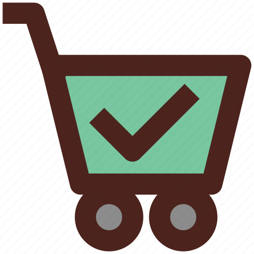 Shopping, cart, ecommerce, checked, user interface icon - Download on Iconfinder