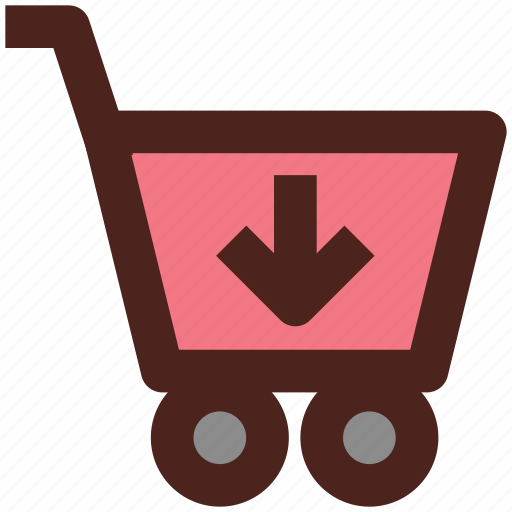 Cart, ecommerce, shopping, user interface, down icon - Download on Iconfinder