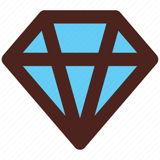 Diamond, stone, crystal, user interface icon - Download on Iconfinder