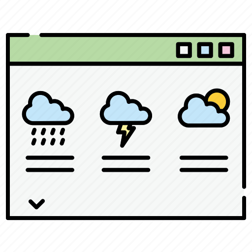 Weather, forecast, cloud, climate, rain, thunderstorm, sun icon - Download on Iconfinder
