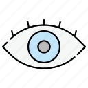 view, pictogram, sign, web, look, watch, eye, see, find