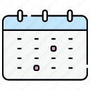 calendar, business, month, date, year, schedule, event, planner