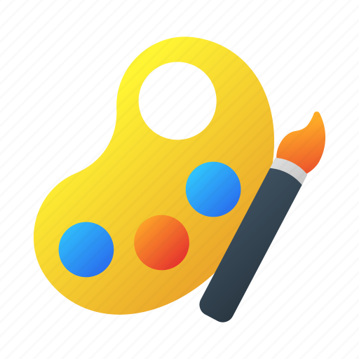 Paint, brush, tool, color, drawing, palette, colour icon - Download on Iconfinder