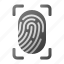fingerprint, scan, biometric, secure, identification, touch id, recognition 