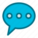 bubble, speech, message, chat