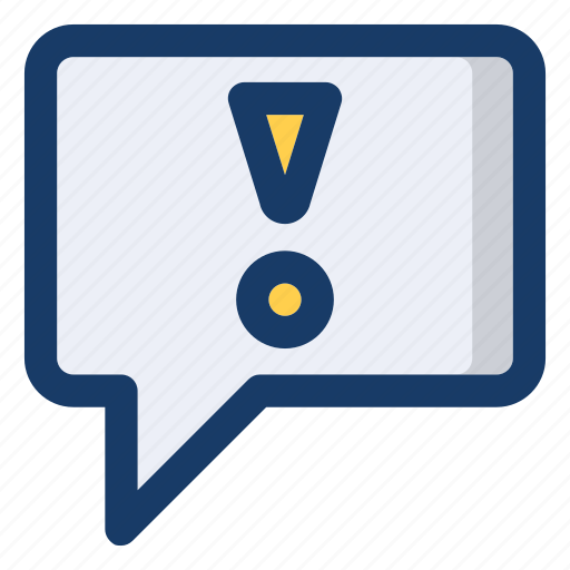 Attantion, chat, info, message, warning icon - Download on Iconfinder