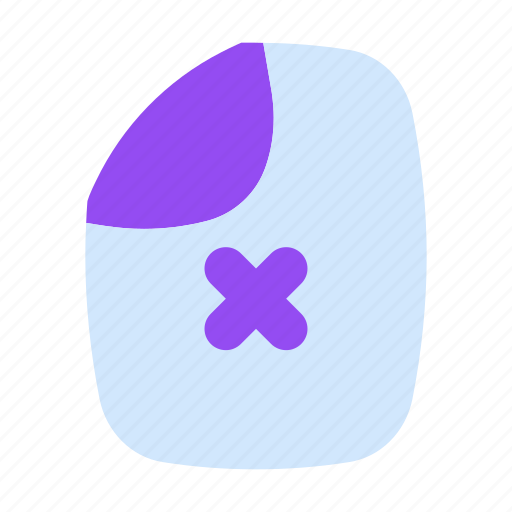 Rejected, file, document, uncomplete, incomplete icon - Download on Iconfinder