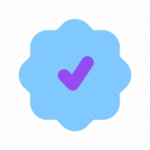 Verified, badge, checkmark, approved, done icon - Download on Iconfinder