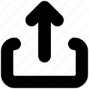 user, interface, sign, up, upload, arrow, cloud, top
