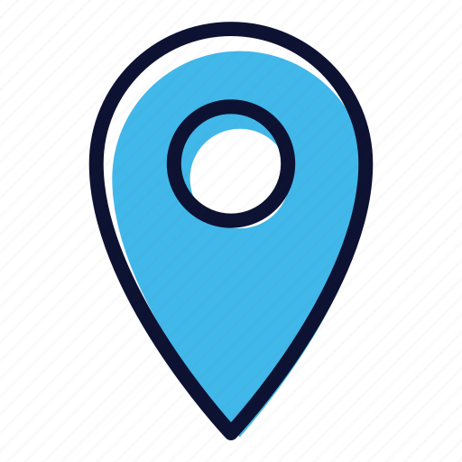 Filled, location, ui, pin, map, gps, navigation icon - Download on Iconfinder
