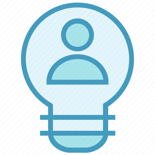 Bulb, idea, light, person, user icon - Download on Iconfinder