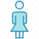 avatar, female, people, person, profile, stand, user