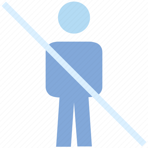 Ban, male, people, person, profile, stand, user icon - Download on Iconfinder