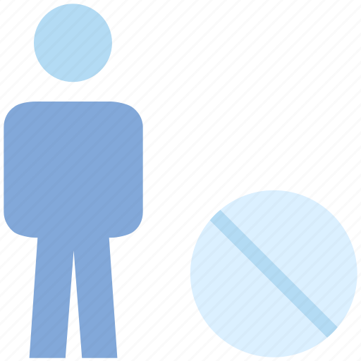 Ban, male, off, people, person, stand, user icon - Download on Iconfinder
