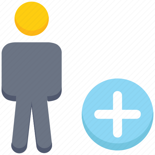 Add, male, people, person, plus, stand, user icon - Download on Iconfinder