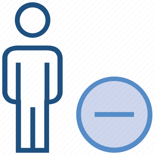 Delete, male, minus, people, person, stand, user icon - Download on Iconfinder