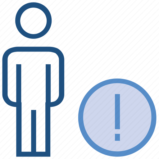 Exclamation, male, mark, people, person, stand, user icon - Download on Iconfinder