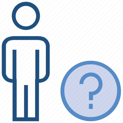 Help, male, people, person, question mark, stand, user icon - Download on Iconfinder