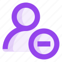 user, minus