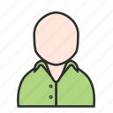 account, avatar, green, shirt, user, person, profile