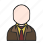 boss, brown, old, suit, user, human, users 