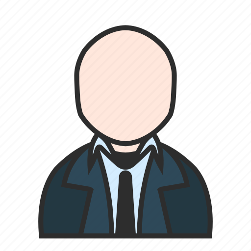Blue, business, modern, suit, tie, user, profile icon - Download on Iconfinder