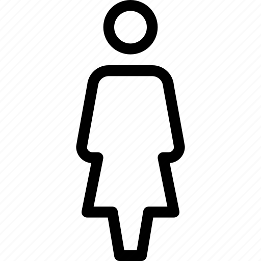 Female, person, stand, user, woman icon - Download on Iconfinder