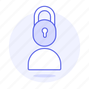 avatar, block, lock, neutral, private, profile, protection, security, unknown, user